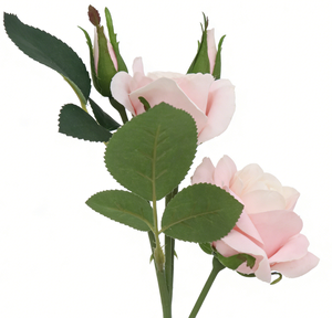 Flores Artificiales de Alta Calidad, 2 Flores con Capullo, Tacto Real, Rosas de Jardín, para Decoración de Bodas, Hogar y Eventos - Product Image 3
