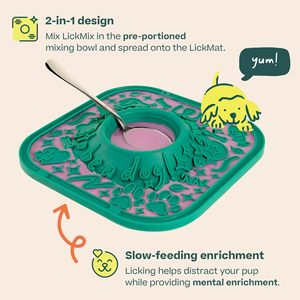 <span class=keywords><strong>Tapis</strong></span> à lécher en silicone facile à nettoyer pour <span class=keywords><strong>chien</strong></span>, <span class=keywords><strong>tapis</strong></span> à lécher pour alimentation lente, design antidérapant, design 2 en 1, ventouses puissantes - Product Image 2