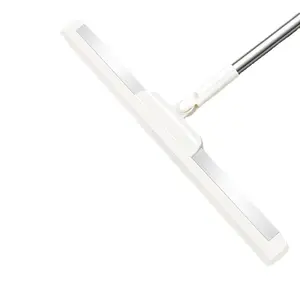 Serpillère à <span class=keywords><strong>lame</strong></span> de nettoyage et <span class=keywords><strong>d</strong></span>'essorage 3 sections avec long manche, sans poussière, pour lavage, séchage, douche et vitres - Product Image 1