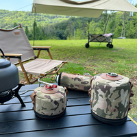 Housse de protection pour cartouche de gaz de camping en plein air, support pour rouleau de papier absorbant, sac de rangement pour réchaud de camping, pochette organisatrice pour bouteille de gaz, sac pour bouteille de gaz