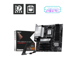 Tarjeta Madre A SUS PRO B850M-P WIFI AM5, DDR5 mATX, Compatible con AMD Ryzen Serie 7000, 8000 y 9000, para Computadora de Escritorio - Product Image 6