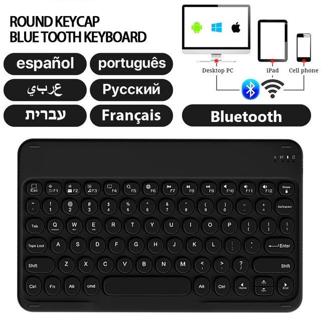 Tasso Factory Wholesale New Silent Ultra-slim Multi-system Compatible Wireless Type-C Rechargeable RGB Backlit Compact Keyboard