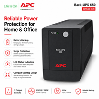 Alimentation sans interruption APC BP650-CH 650va Avr + prise anti-surtension Maison Apc Back UPS Bureau Intelligent