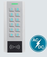 Système de lecteur de contrôle d'accès autonome à clavier RFID EM 125 kHz étanche pour extérieur, avec un relais, boîtier métallique, pour double porte