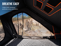Tentes de toit rigides avec échelle, fenêtres en maille, vérins à gaz, installation rapide, pour SUV, tout-terrain, overland