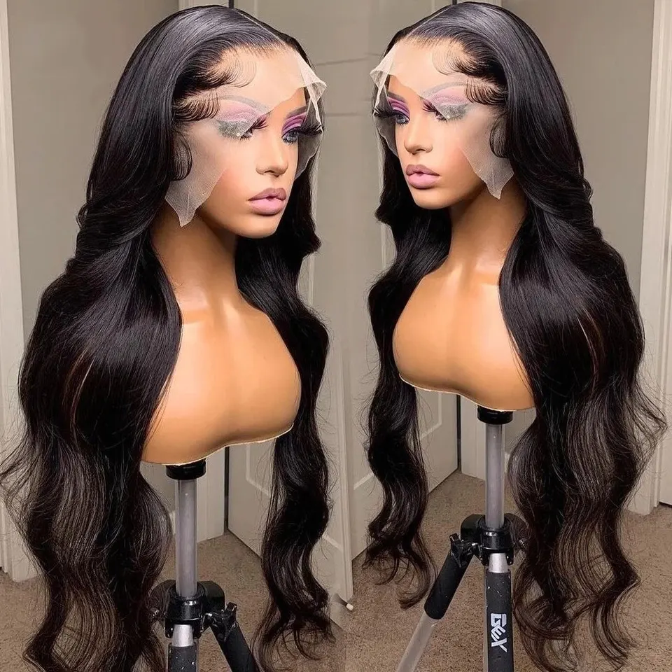 Cheap Brazilian Hair HD Lace Wigs, 360 Lace Frontal Wig With Baby Hair, Virgin Brazilian Human Hair Wigs for Black Women