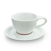 Tasse à café en céramique blanche en porcelaine, motif oreilles de chat, pour cappuccino et latte art, avec soucoupe