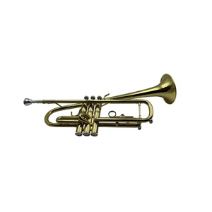 SEASOUND Trumpet nada emas Trompeta kuningan, Trumpet permukaan pernis badan profesional dengan instrumen bel miring - Product Image 4