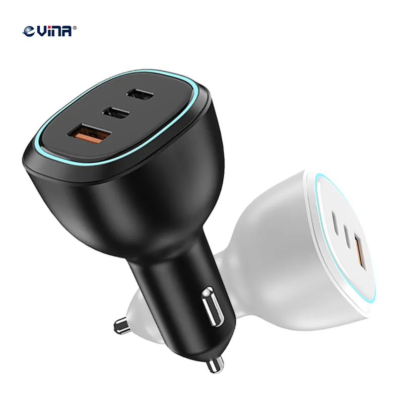 USB C Car Charger Adapter 100W Type C Car Charger PD QC 65W Fast Charging Phone Accessories for iPhone Samsung All Smartphone