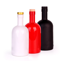 Großhandel Wodka Flaschen Leere Flaschen High-End Transparente Matti erte Sprüh lackierte Galvani sierte Glas Eis Weinflaschen