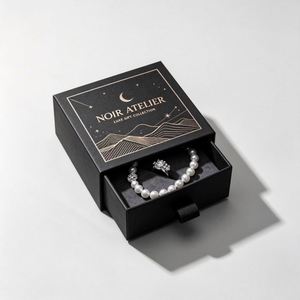 FX Luxury Custom Sliding Biodegradable Packaging <b>Box</b> Scarf Earring Jewelry <b>Necklace</b> Ring Bracelet Paper <b>Box</b> - Product Image 6