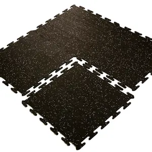Non-slip High density rubber flooring rubber gym floor mat rubber Supplier