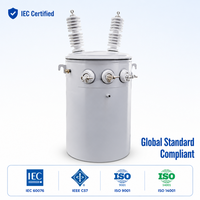 Transformateur de puissance immergé dans l'huile S11 triphasé 10kVA-2500kVA certifié IEC, transformateurs électriques industriels