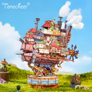 Tonecheer US ASTM CPC certifié château de marche bricolage modèle LED Musical 3D <span class=keywords><strong>Puzzle</strong></span> maison de poupée pour passe-temps magasins magasins de jouets - Product Image 1