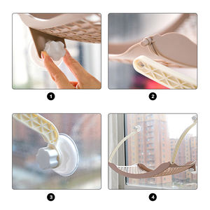 Hamaca colgante con ventosa para ventana de gato, con manta, fabricante al por mayor - Product Image 4