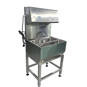 Évier industriel simple poste en acier inoxydable antirouille pour lavage des mains, idéal pour abattoirs et boucheries - Product Image 2