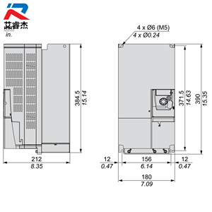 อินเวอร์เตอร์ ATV310HD22N4E รุ่นใหม่ของแท้ 3 เฟส ซีรีส์ ATV310 แรงดันไฟฟ้า 380-460V กำลังไฟ 22kW ไดรฟ์ปรับความเร็วรอบได้ ATV310HD22N4E - Product Image 2