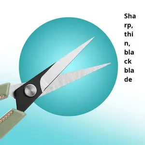 Tijeras de corte de papel hechas a mano, tijeras bordadas de hoja Retro, hilo de punto de cruz pequeño, tijeras de costura y sastrería de tela - Product Image 4