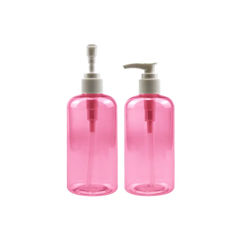 Bomba de creme 24/400 500ml rosa cosméticos 1000ml bomba de loção vazio luxo pele do rosto pet de plástico transparente frasco de spray 300ml