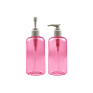 Crema pompa 24/400 500ml cosmetici rosa 1000ml vuoto di lusso della pelle del viso in pet trasparente di plastica della pompa della lozione spray bottiglia 300ml