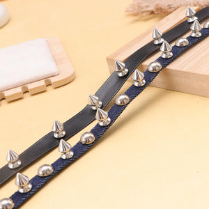 Collar Gargantilla Gótico Punk de Metal con Púas para Mujer, Accesorio de Moda para Fiesta, Aleación de Zinc, Tachuelas Negras, Estilo Vaquero - Product Image 3