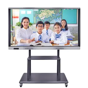 65" PC Wifi Electronic Whiteboard Smart Board Interactive Display Touch Screen Interactive Whiteboard For Kids