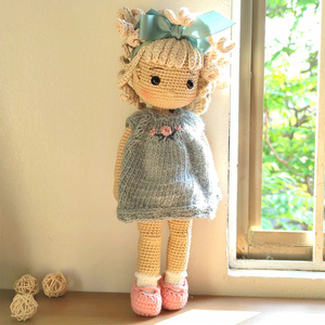 Tùy chỉnh Amigurumi mô hình Crochet công chúa cho bé bộ quà tặng 100% bông đầy đan nhồi Crochet đồ chơi cho trẻ em Quà tặng - Product Image 6