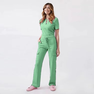 Nuovo Scrub uniforme Multi manica corta top pantaloni ospedale Set donna uomo negozio di animali medico Scrub chirurgia medica abbigliamento da lavoro Kit Scrub - Product Image 4