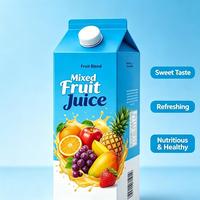 Kant-en-klaar fruitmix sap, zoet, fruitig, verfrissende smaak, 1L karton, fruitdrank voor catering en retail