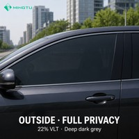 Película para Ventanas de Automóviles LM20 22% VLT, Pulverización Magnetrónica, 3mil, Gris Oscuro, Privacidad, Antideslumbrante, Bloqueo UV, Suministro de Fábrica