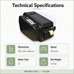Dispensador de Goma de Alta Velocidad para Trabajo Continuo, para Empaque a Granel de Cartón, Estructura de Hardware Optimizada para Máquinas Kraft - Product Image 3