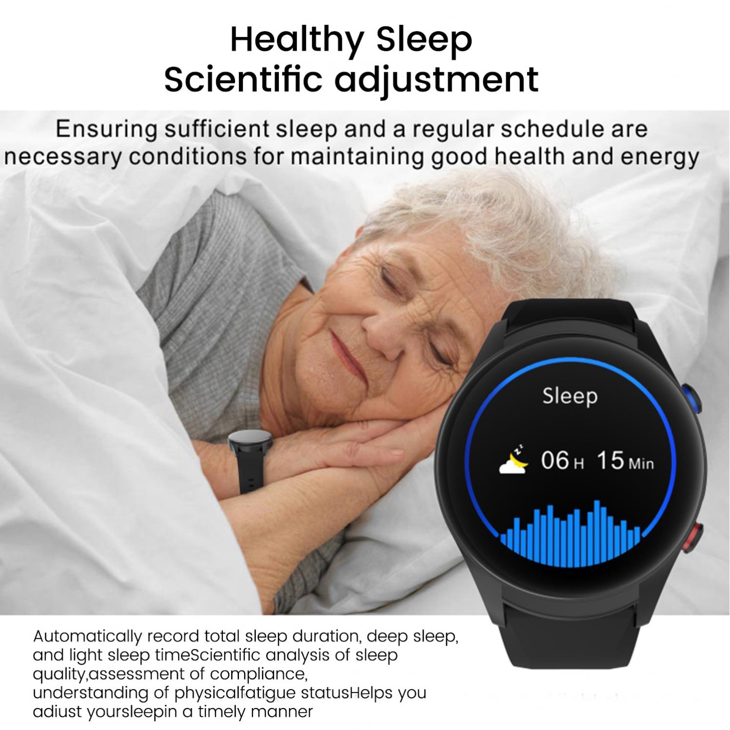 wrist band alarm watch for elder