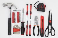 Kit de Herramientas Básico para el Hogar, Juego de 39 Mini Herramientas con Caja de Herramientas, Kit de Herramientas para Principiantes, para Hombres y Mujeres, Regalo de Inauguración de Casa