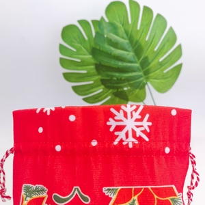 Bolsa de Regalo con Cordón y Estampado Navideño, Bolsa de Almacenamiento para Juguetes y Snacks - Product Image 5