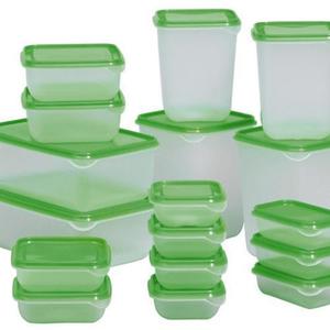 Ensemble de 17 boîtes de conservation alimentaire carrées en plastique PP pour réfrigérateur, compatibles micro-ondes, multifonctionnelles, pour usage domestique, personnalisables - Product Image 2