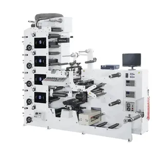 Guter Preis automatische selbstklebende Aufkleber-Flächengrundschnittmaschine Etikettendruckpapier flexible Rotationsgravur-druckmaschine