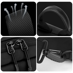 Marksman sostituisce le cinghie per le spalle, consentendo di indossare comodamente gli occhiali su entrambe le spalle, portandoli con sé in borsa a tracolla o <span class=keywords><strong>zaino</strong></span> da uomo. - Product Image 3