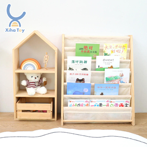 Meubles de garderie Montessori en bois massif pour maternelle Bibliothèque préscolaire Rangement de jouets pour garderie Dessin Étagères à livres - Product Image 1