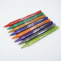 Ensemble de 24 marqueurs pailletés STA, pointe de 0,7 mm, marqueurs acryliques scintillants, marqueurs pailletés imperméables pour la peinture DIY