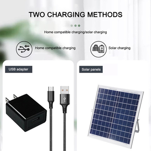 Solar Fan Solar Powered AC <b>Rechargeable</b> Fan Price Cheap Stand Solar Fan Lithium Battery SF-218 Solar Fan With <b>Led</b> <b>Light</b> - Product Image 5