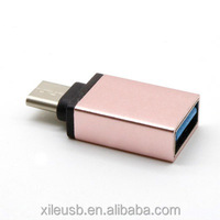 Nouvel adaptateur convertisseur Micro Type-C mâle vers USB 3.0 mâle avec gaine en PVC, charge rapide 3A pour appareil photo et ordinateur avec blindage tressé