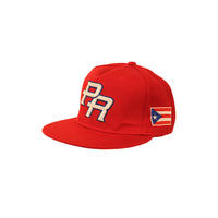 Gorra de Béisbol Personalizada al por Mayor con Bordado 3D de Hip Hop, Diseño de la Bandera de Puerto Rico, Ajustable, Estilo Snapback Original