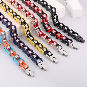 <span class=keywords><strong>Bracelet</strong></span> chaîne <span class=keywords><strong>de</strong></span> vélo pour <span class=keywords><strong>homme</strong></span> en acier inoxydable 316L, style rock hip-hop, bijoux pour <span class=keywords><strong>homme</strong></span>, vente en gros - Product Image 1