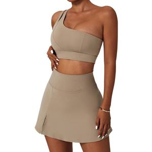 กระโปรงเอวสูง<span class=keywords><strong>2</strong></span>ใน1, กระโปรงกีฬาน้ำหนักเบากระโปรงเอวสูงอัดพลีทพร้อมกางเกงขาสั้น - Product Image 1