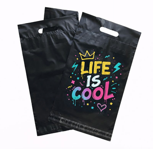 Bolsas de Envío para Ropa, Ecológicas, Biodegradables, Impermeables, Negras, <span class=keywords><strong>Pequeñas</strong></span>, con Logotipo Personalizado, para Agradecimiento, <span class=keywords><strong>en</strong></span> Oferta - Product Image 1