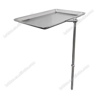 Accessoire complet de plateau d'instrument de bras unique de table chirurgicale d'attachement de plateau de Mayo SS304