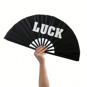 พัดไม้ไผ่พับได้ขนาดใหญ่สำหรับงานซับลิเมชั่น พัดมือถือแบบขายส่ง - Product Image 3