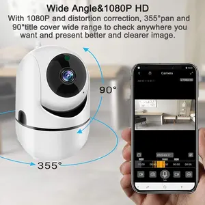 1080P Home HD 360 Smart IP PTZ CCTV Security Mini Wireless Wifi CameraとNight Vision Cloud Record