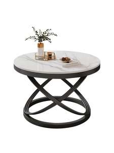 Mesa <span class=keywords><strong>de</strong></span> centro crema <span class=keywords><strong>de</strong></span> estilo italiano, diseño minimalista moderno, <span class=keywords><strong>Cara</strong></span> <span class=keywords><strong>de</strong></span> vidrio templado Simple, muebles creativos para sala <span class=keywords><strong>de</strong></span> estar para uso doméstico - Product Image 5