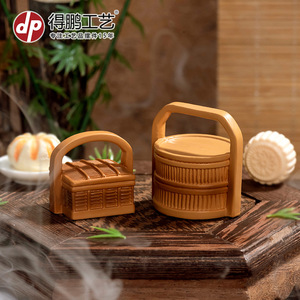 Dp <b>Miniature</b> Resin Food Box Basket Round Home Decoration Artistic Craft Desktop Ornament - Product Image 1